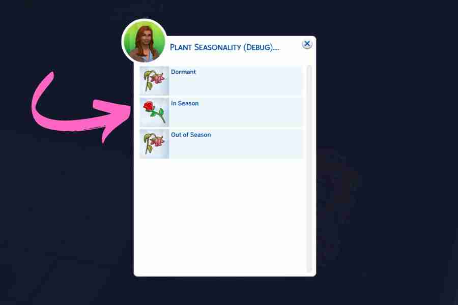 sims 4 grow plants out of season