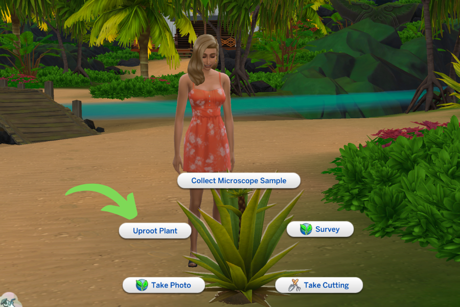 uproot plant sims 4