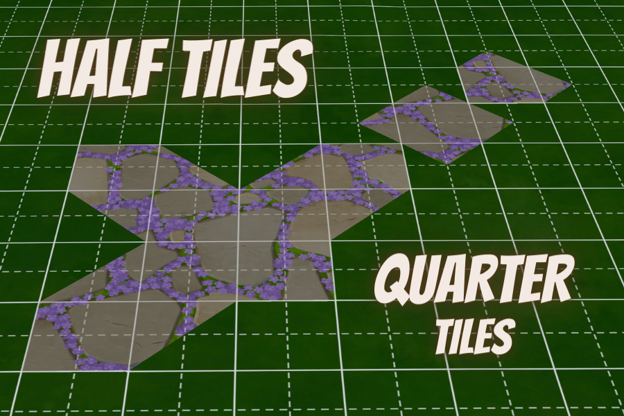 Sims 4 Half Tiles Quarter Tiles