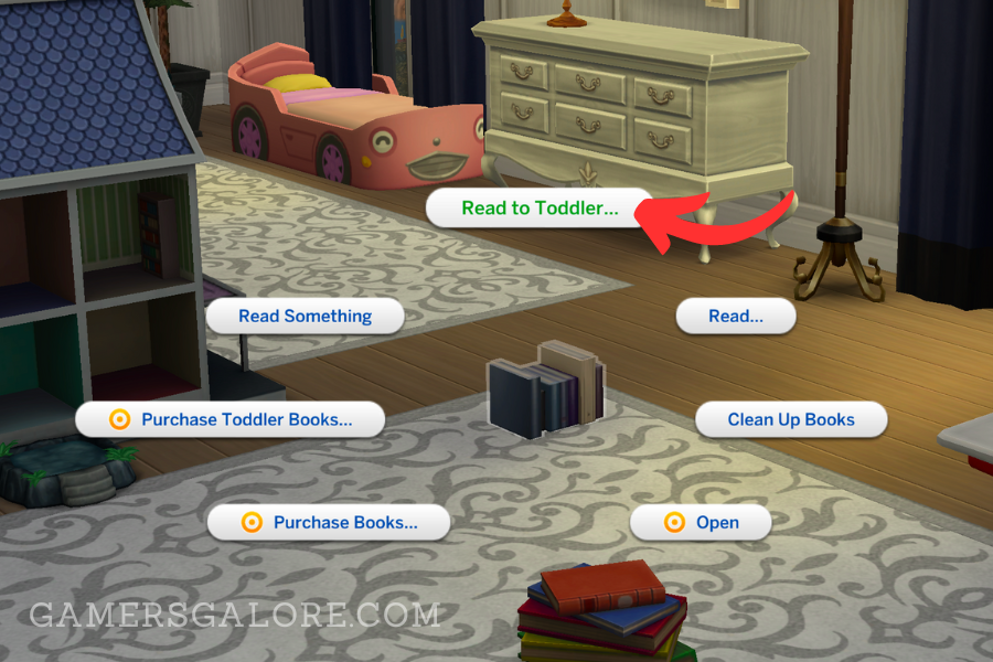 sims 4 read to toddler - step 1