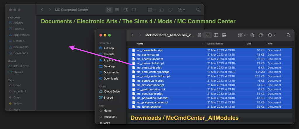 Sims 4 mc command center update