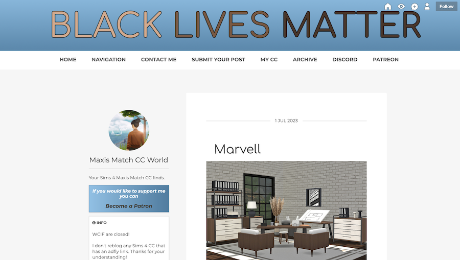 maxis match cc world sims 4 cc website
